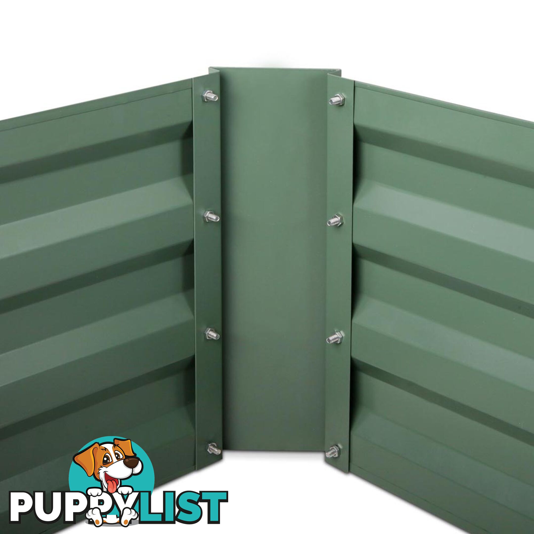 Galvanised Raised Garden Bed - 150 x 90 x 30cm - Green