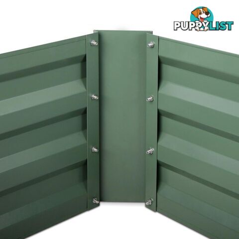 Galvanised Raised Garden Bed - 150 x 90 x 30cm - Green