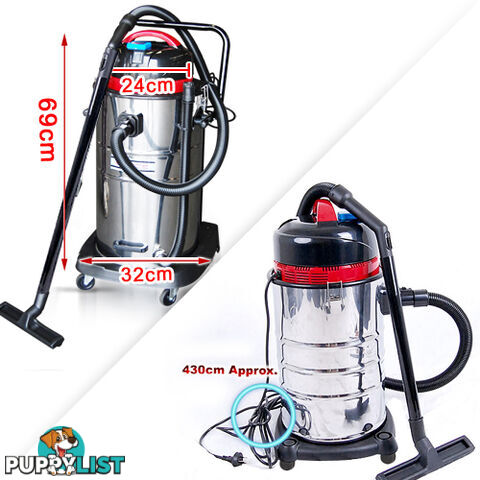 Industrial Commercial Bagless Dry Wet Vacuum Cleaner 30L