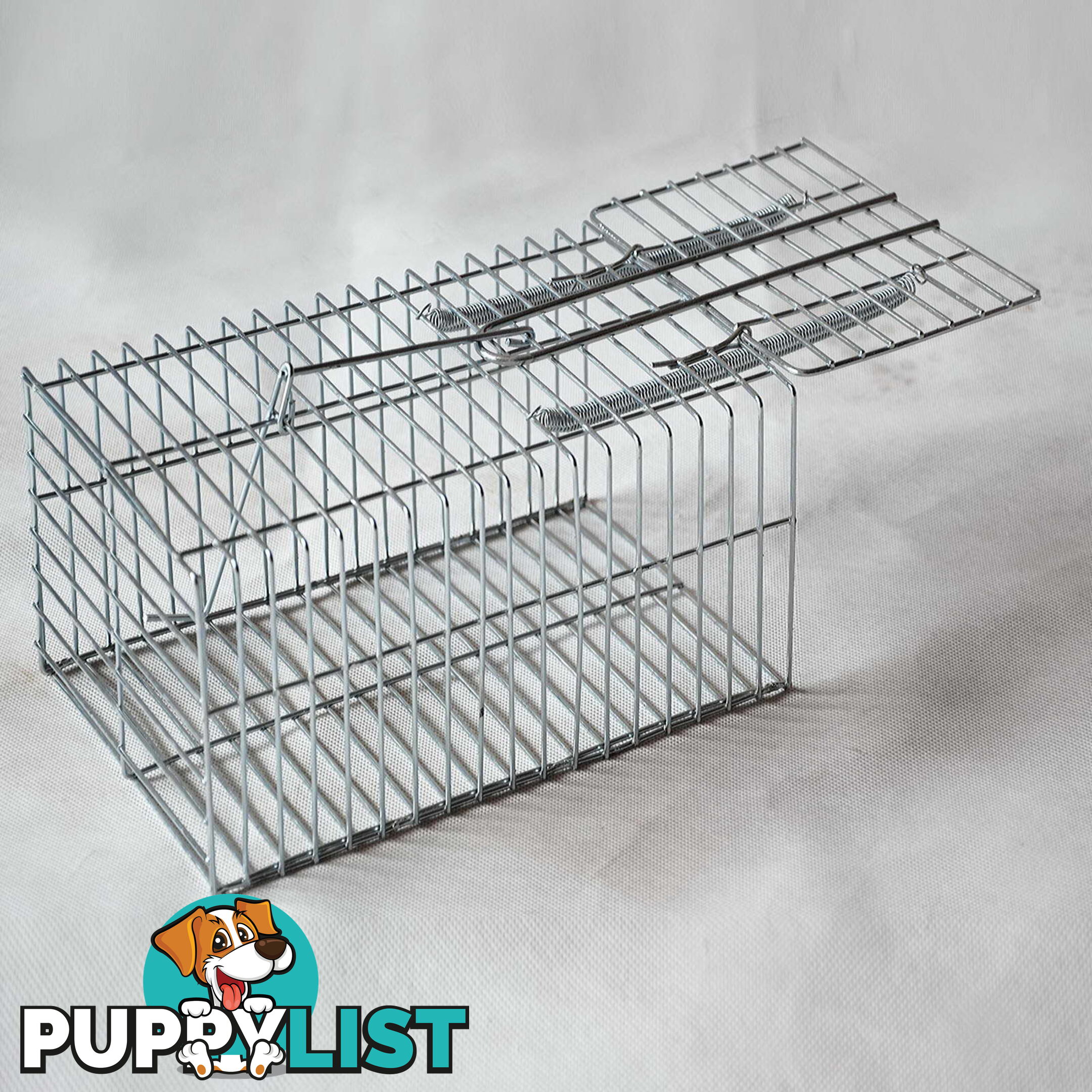 Set of 4 Humane Animal Trap Cage 29 x 15 x 15cm Silver