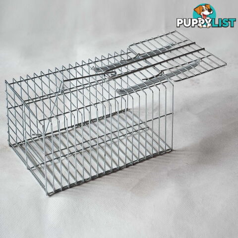 Set of 4 Humane Animal Trap Cage 29 x 15 x 15cm Silver