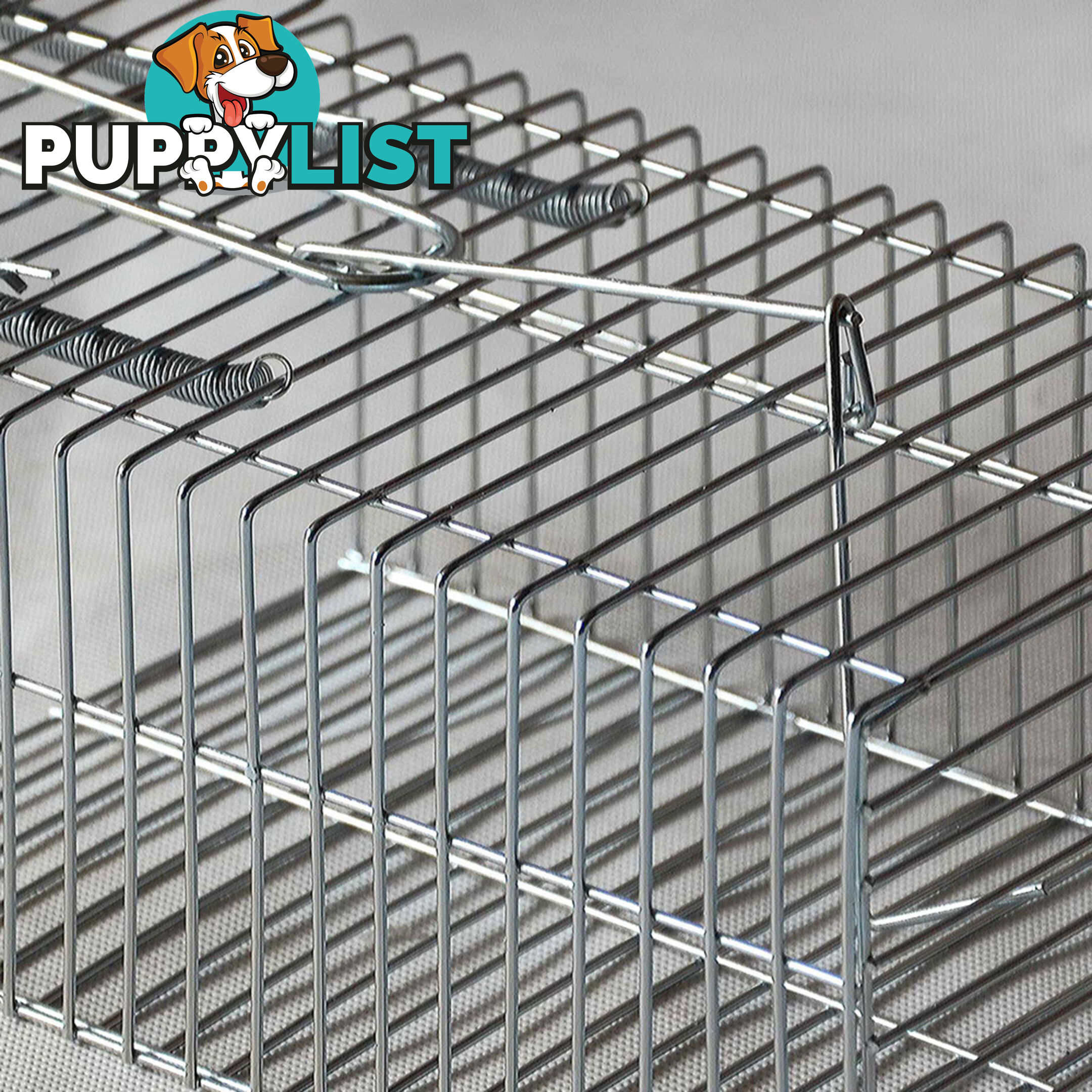 Set of 4 Humane Animal Trap Cage 29 x 15 x 15cm Silver