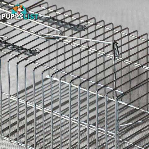 Set of 4 Humane Animal Trap Cage 29 x 15 x 15cm Silver