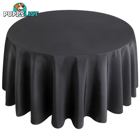 4 Pcs Wedding Table Cloth Round 305cm Black