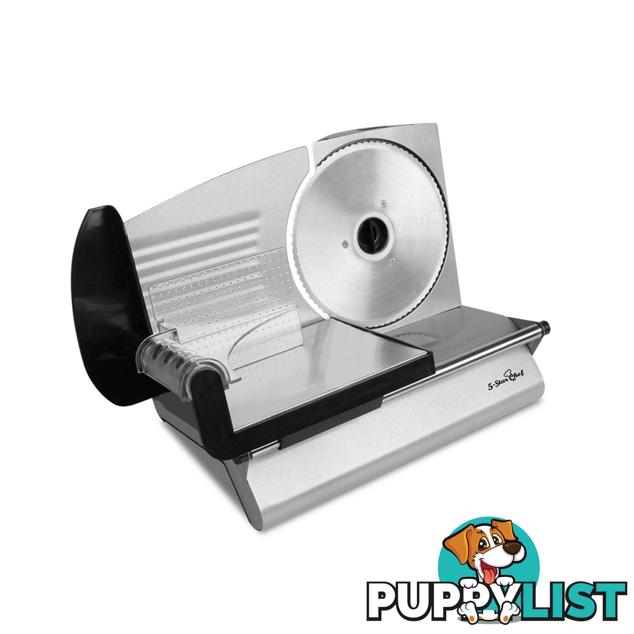 150W  Meat Slicer with Stainless Steel Blade - Silver