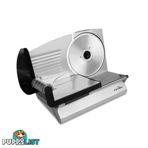 150W  Meat Slicer with Stainless Steel Blade - Silver