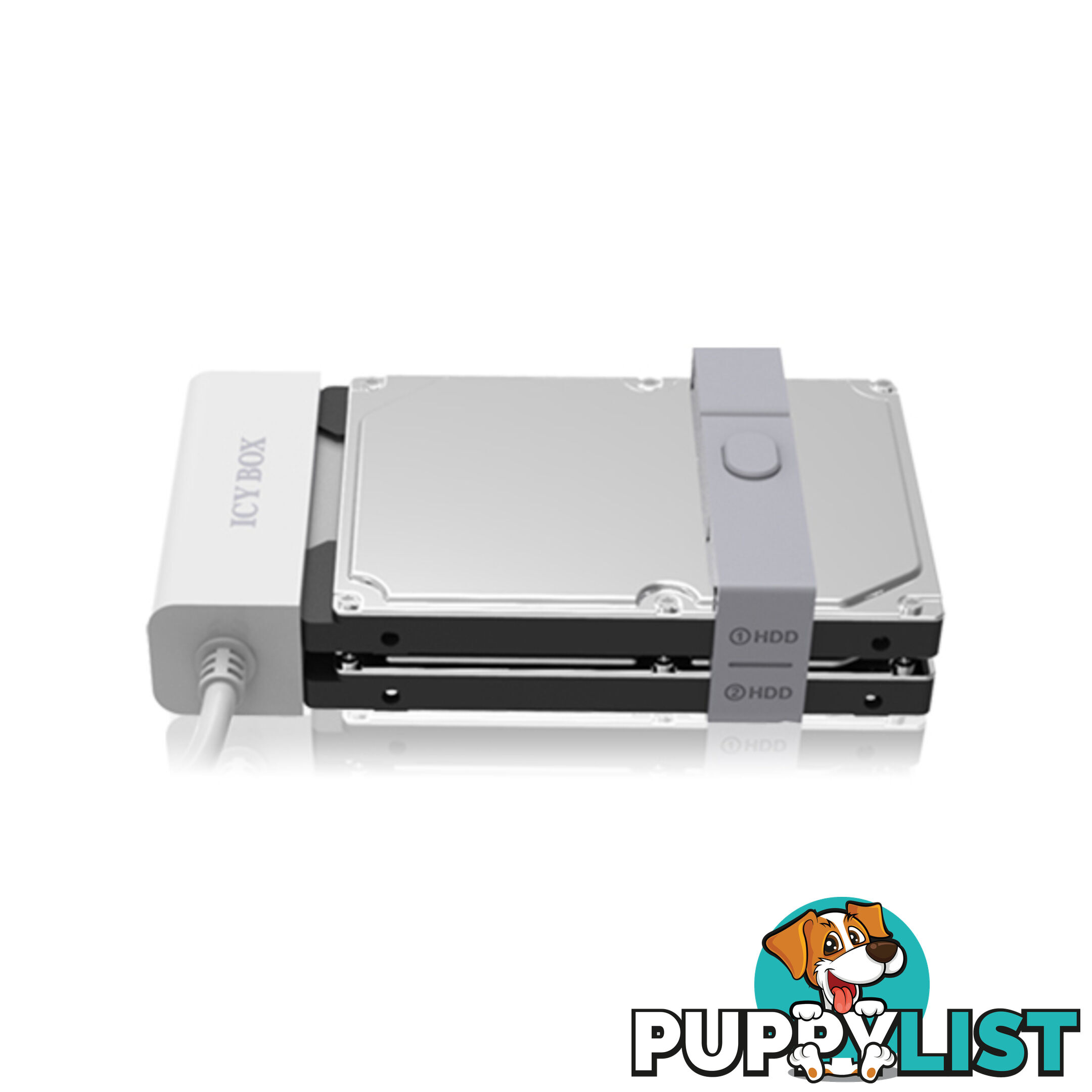 ICY BOX (IB-AC622-U3)Dual-Adapter 2.5" SATA HDD/SSD USB 3.0 Host JBOD Function