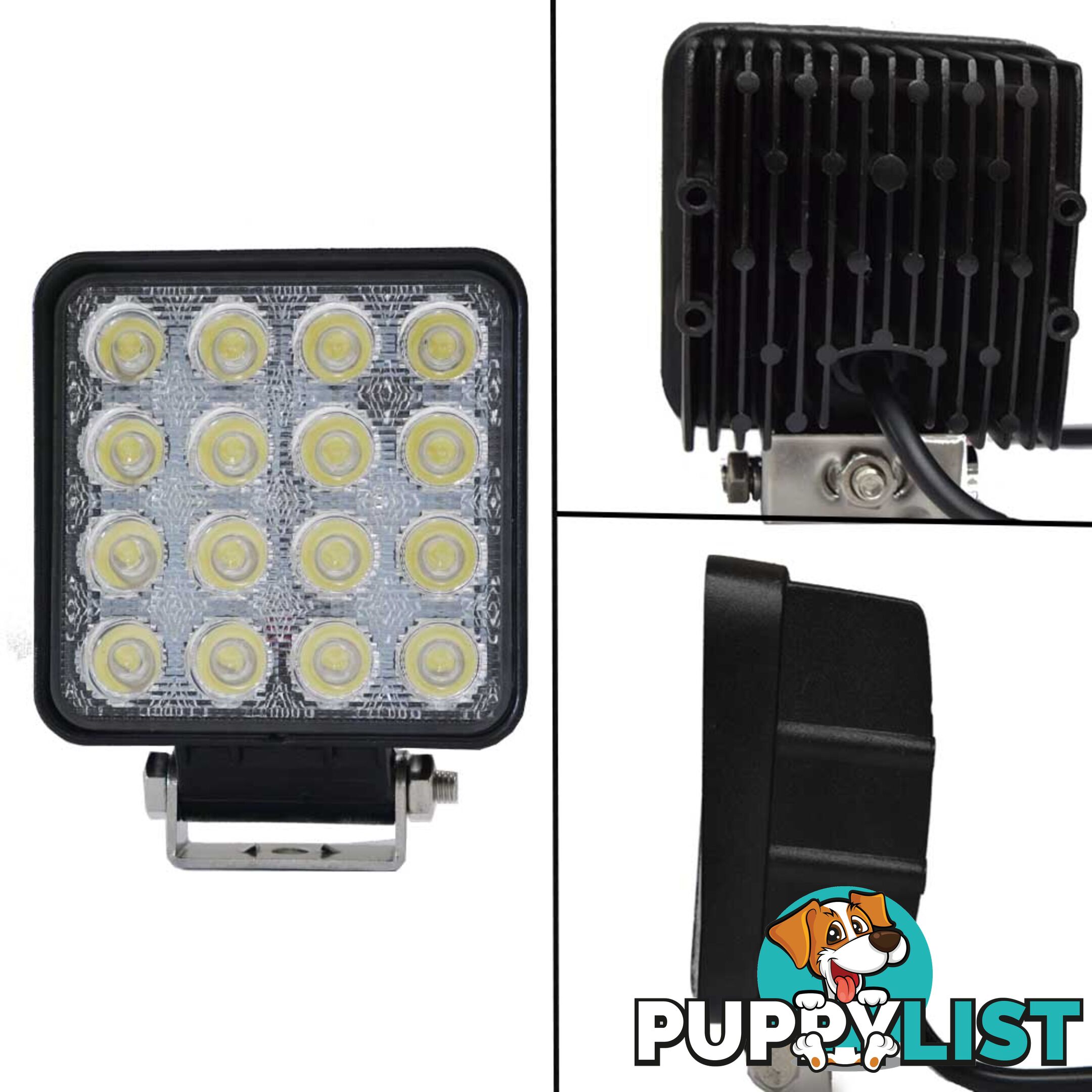 2x 80W LED Work Light Flood Lamp Offroad Tractor Truck 4WD SUV Philips Lumileds