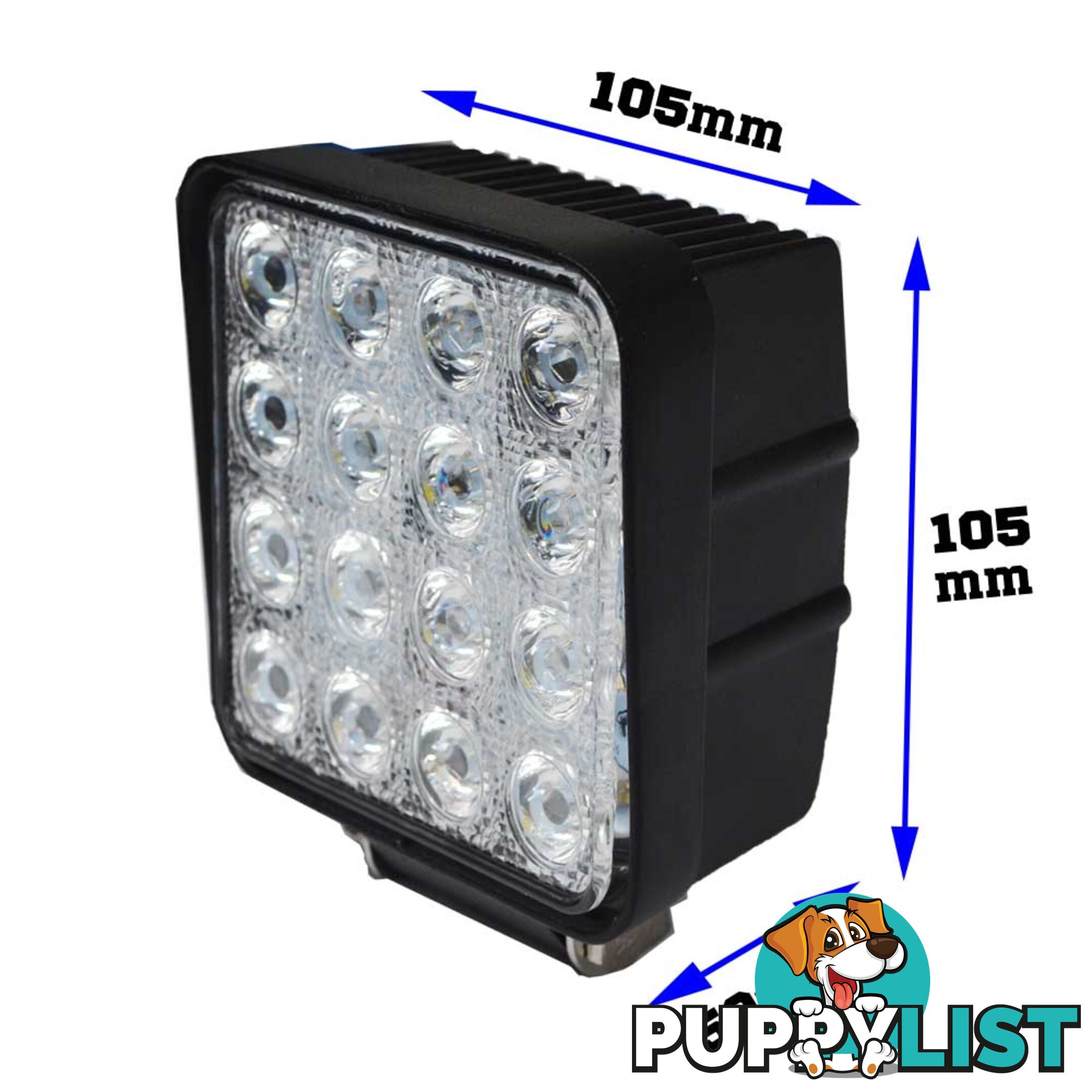 2x 80W LED Work Light Flood Lamp Offroad Tractor Truck 4WD SUV Philips Lumileds