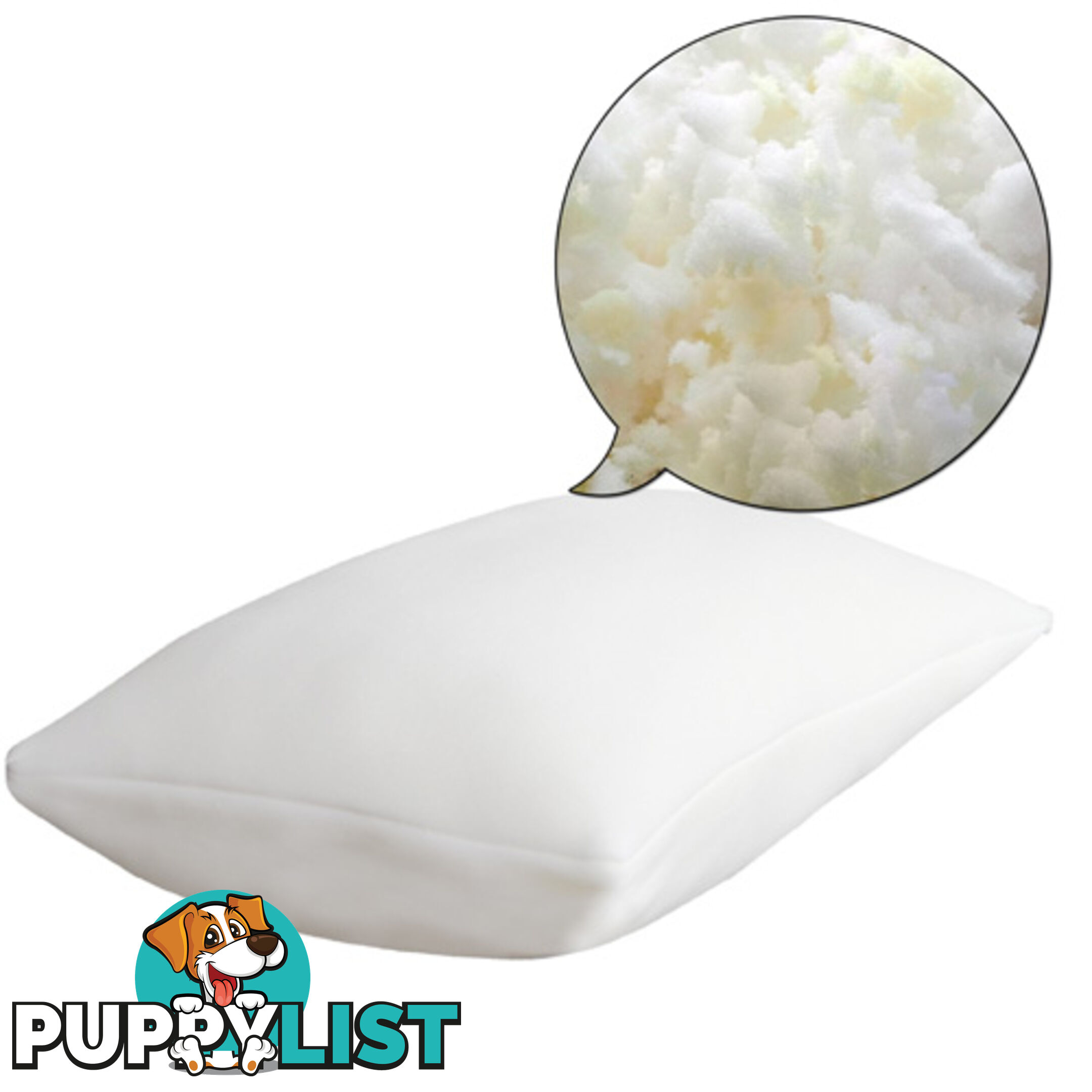 Set of 2 Memory Foam Pillows