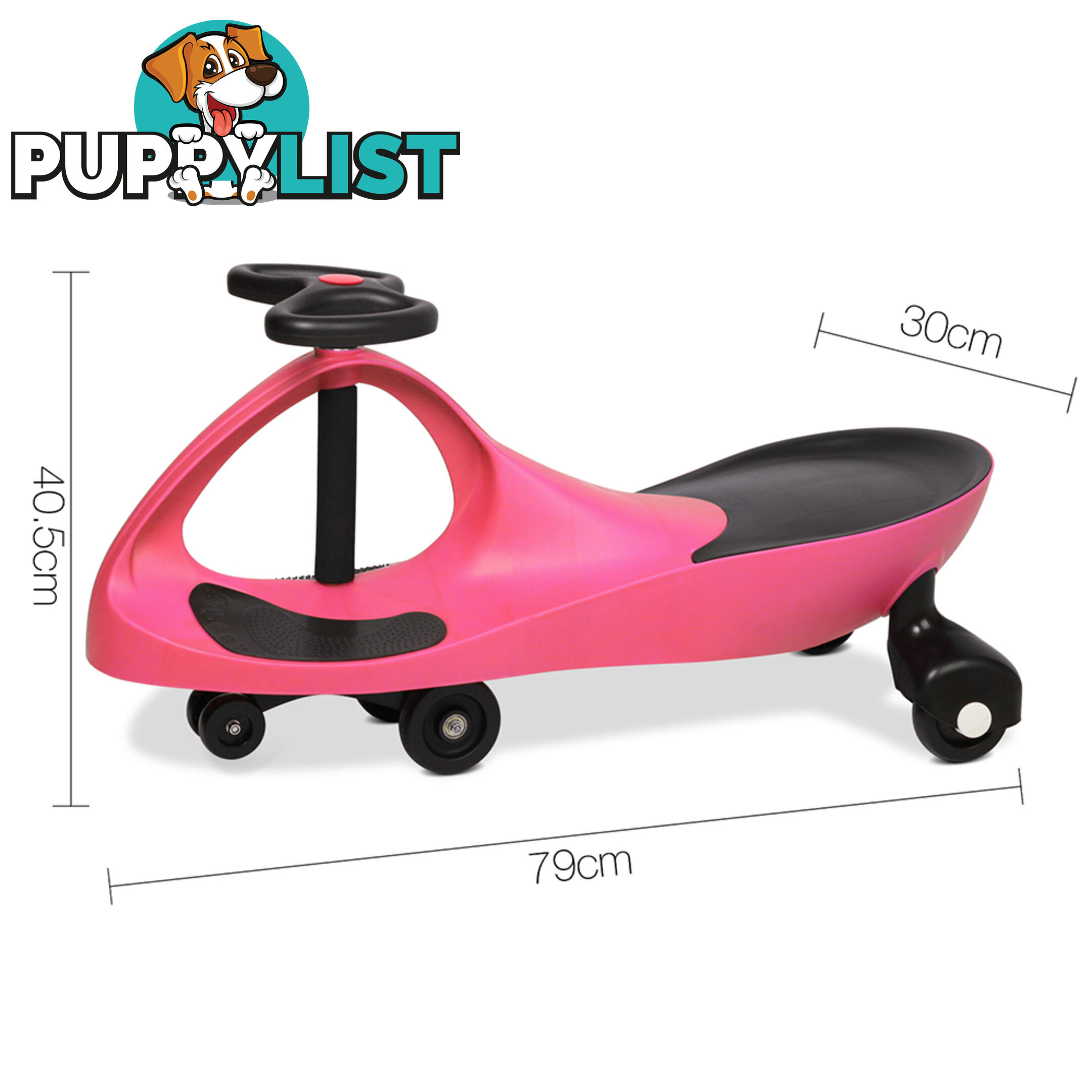 Pedal Free Swing Car - Pink