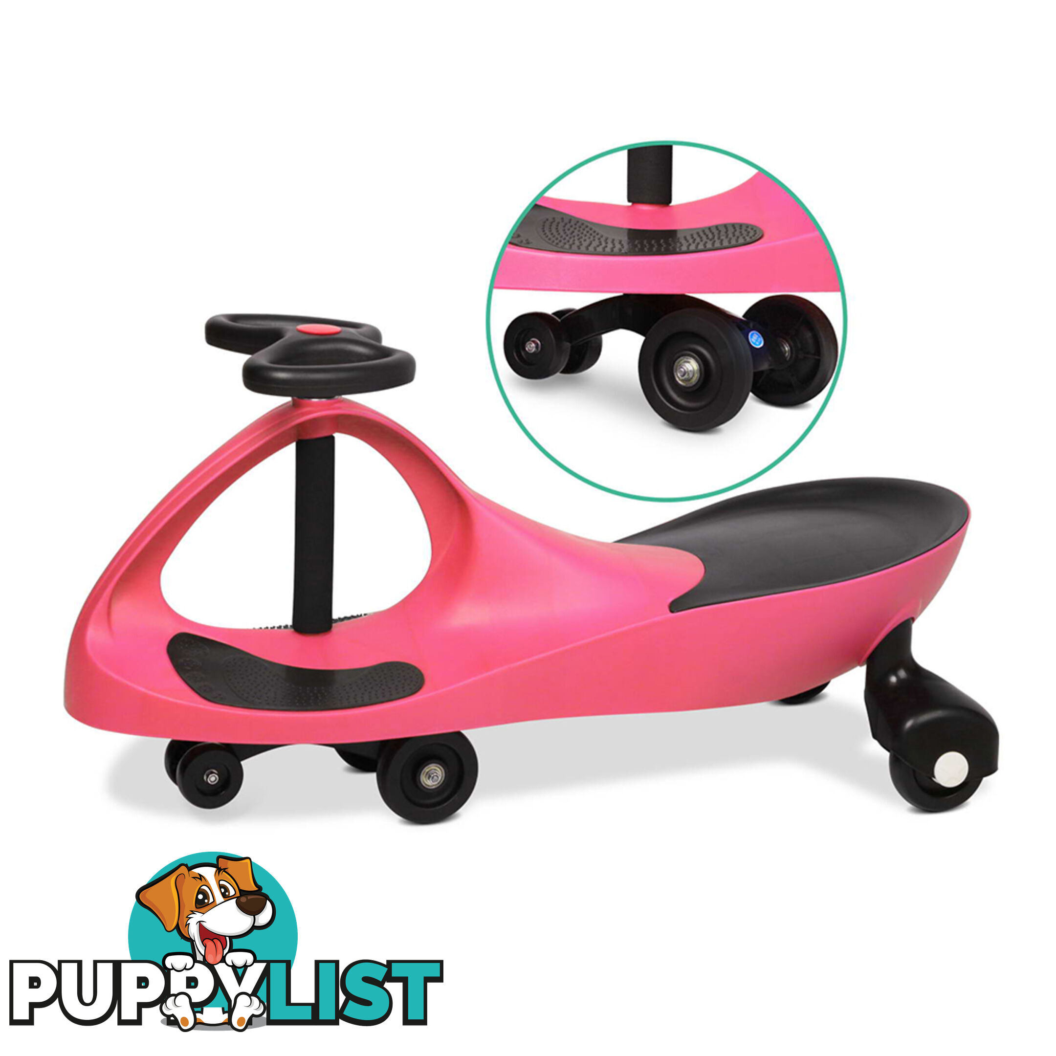 Pedal Free Swing Car - Pink