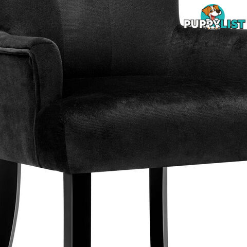 French Provincial Dining Chair - Black