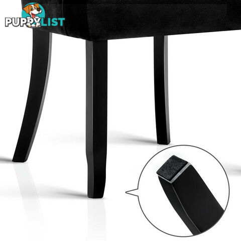 French Provincial Dining Chair - Black