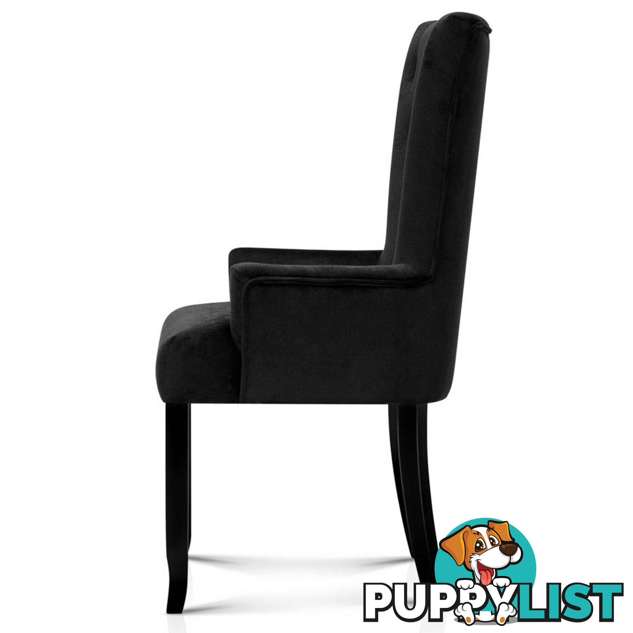 French Provincial Dining Chair - Black