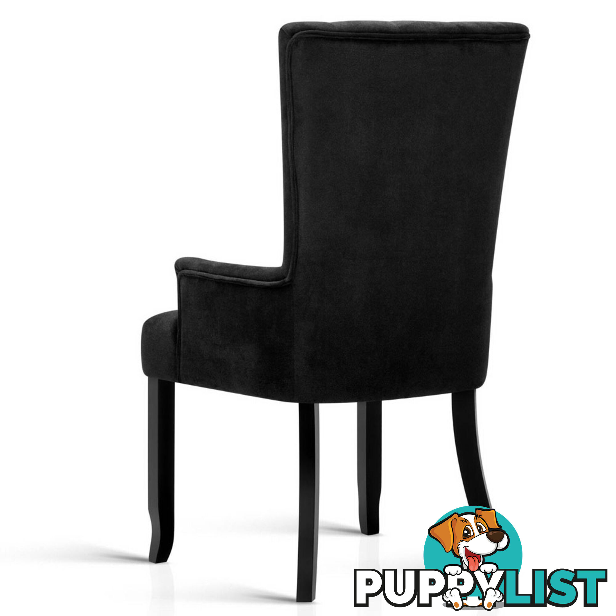 French Provincial Dining Chair - Black