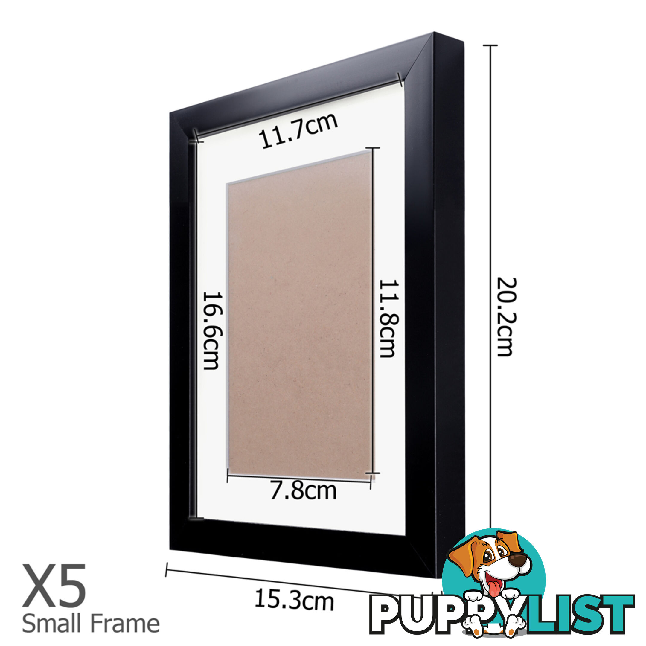 11 pcs Photo Frames Set Wall Black