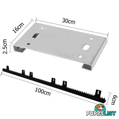 Motor Powered Auto Sliding Gate Opener w/ 1m Rail