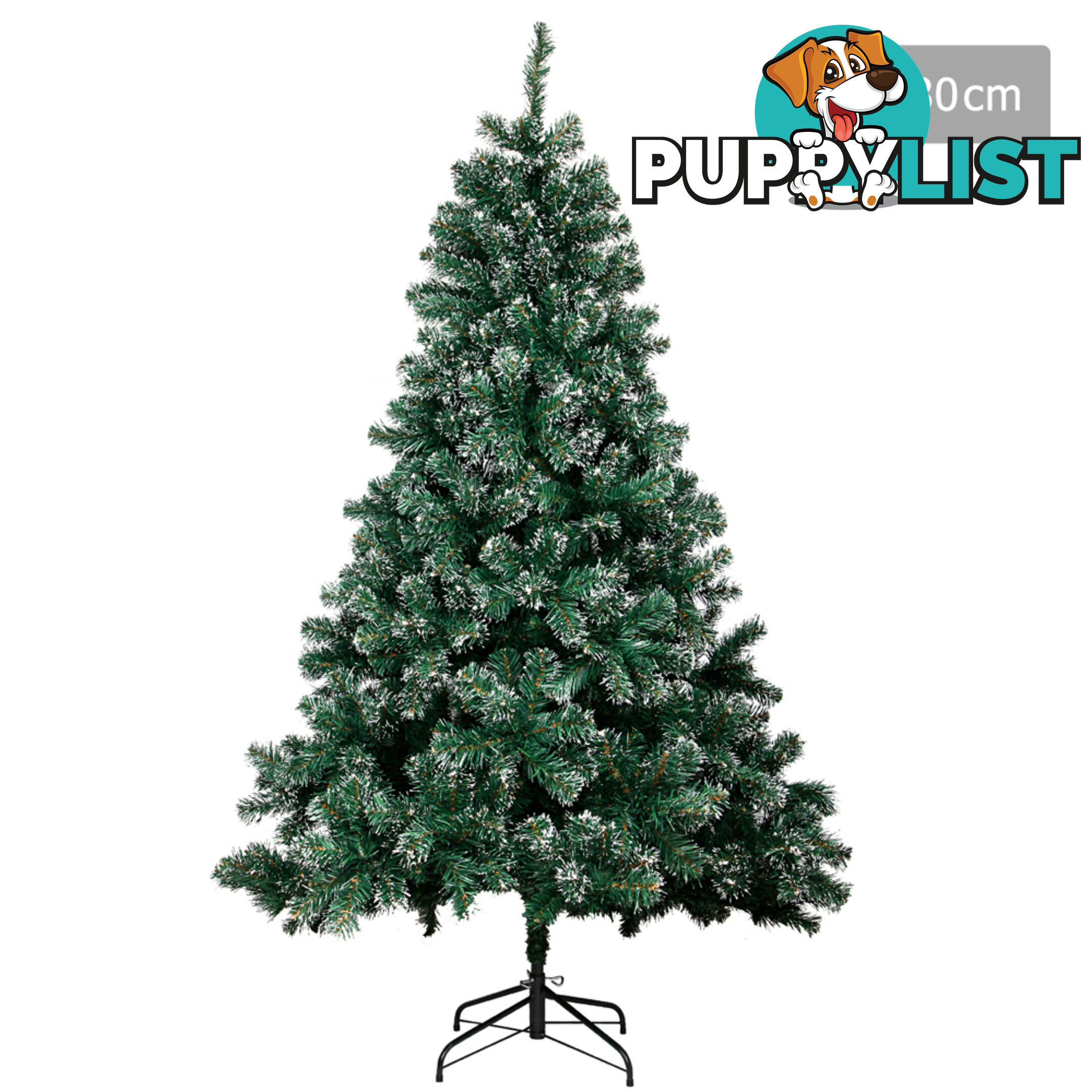 Snowy Christmas Tree 180cm Green