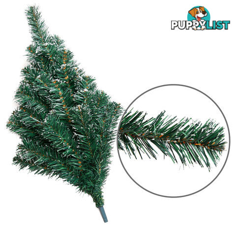 Snowy Christmas Tree 180cm Green