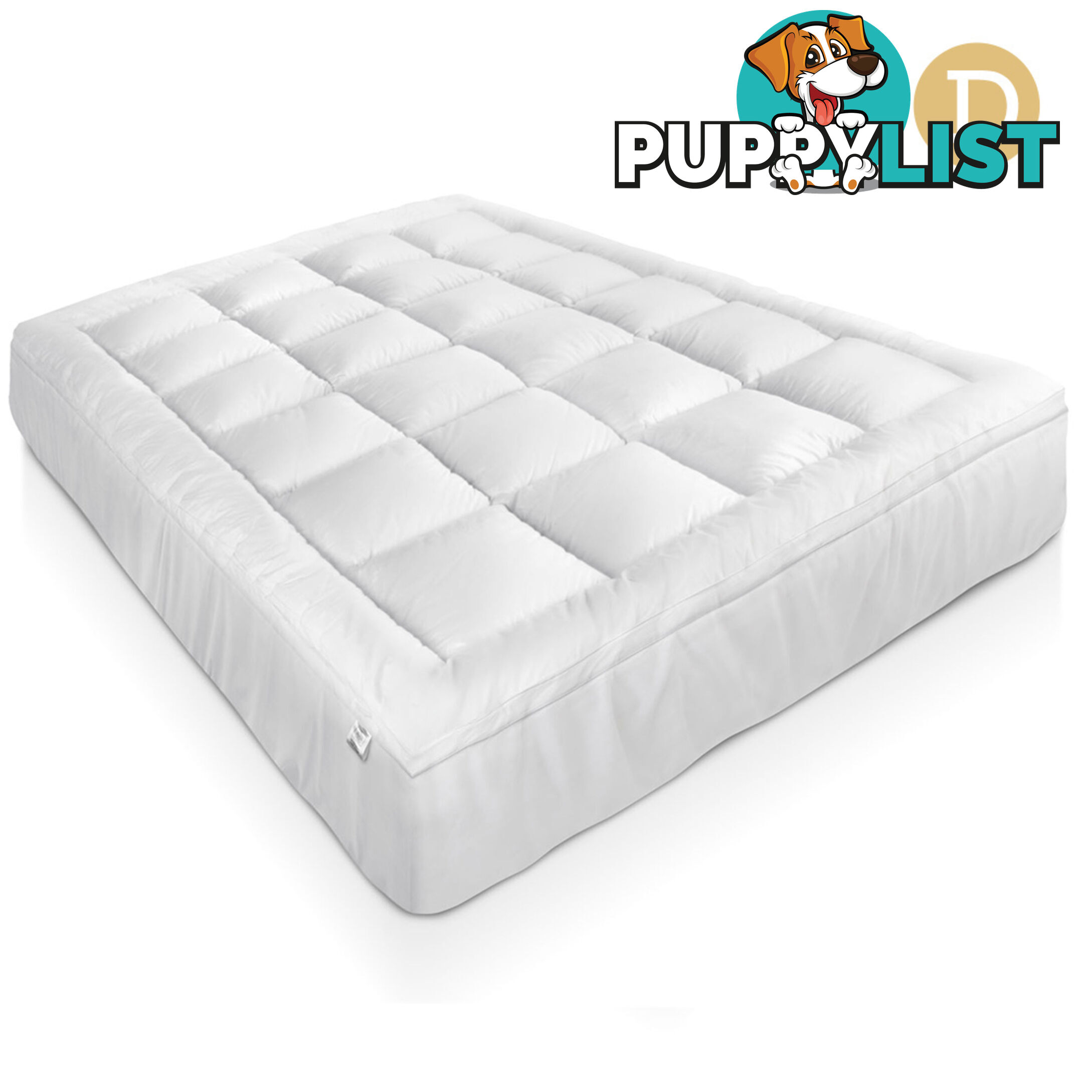 Duck Feather & Down Pillowtop Matress Topper - Double