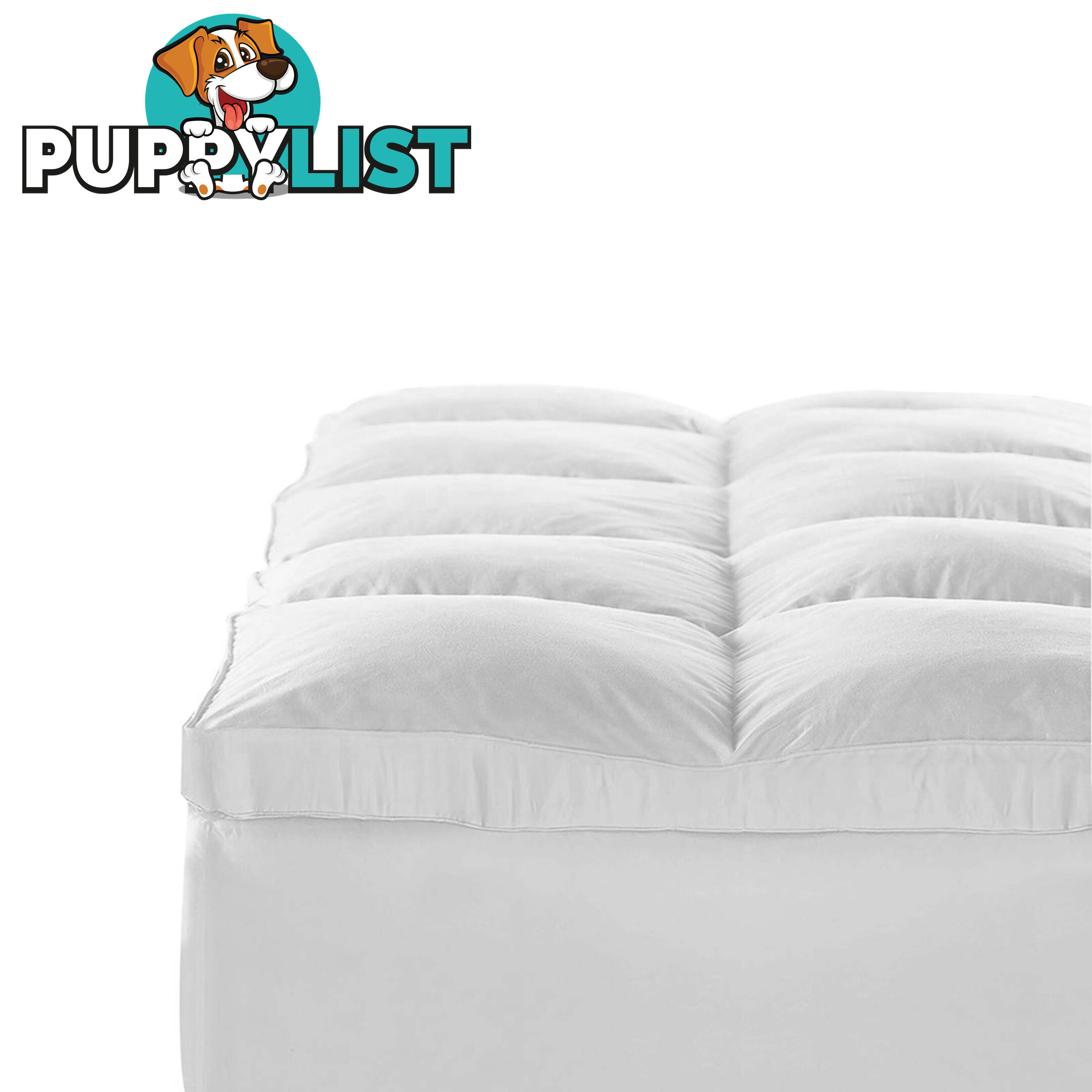 Duck Feather & Down Pillowtop Matress Topper - Double