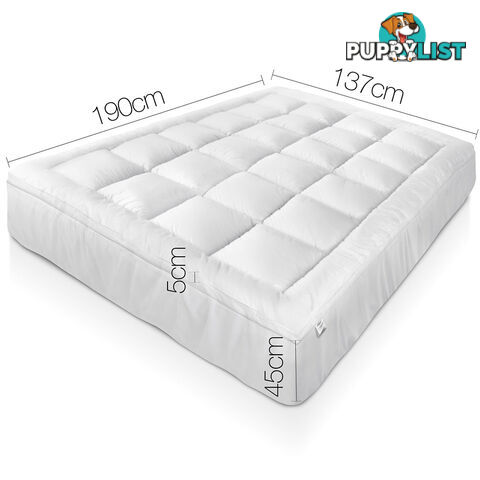 Duck Feather & Down Pillowtop Matress Topper - Double