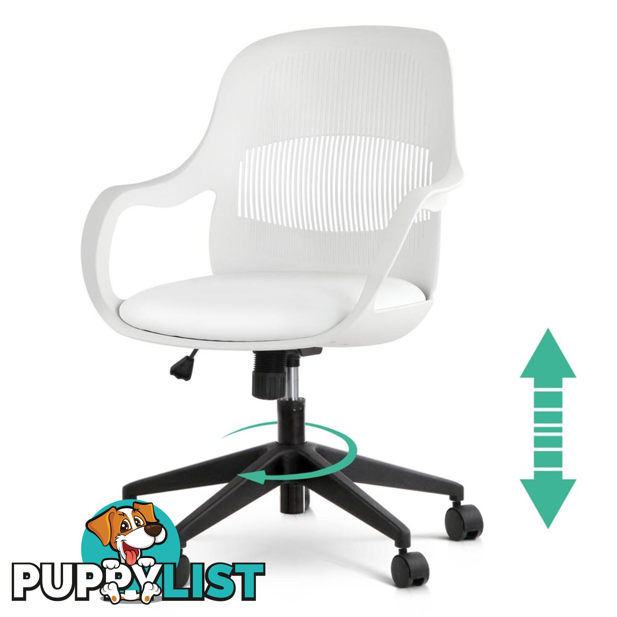 Modern Office Desk Chair  - White