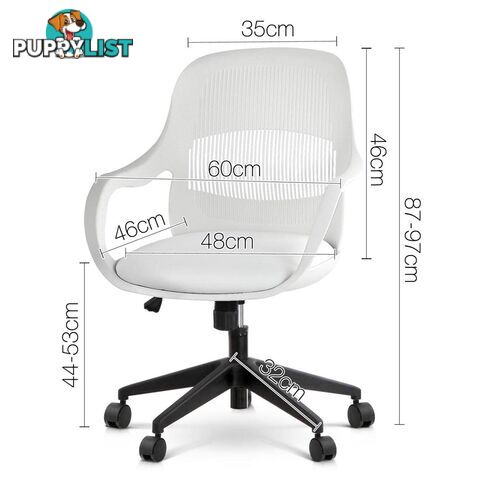 Modern Office Desk Chair  - White