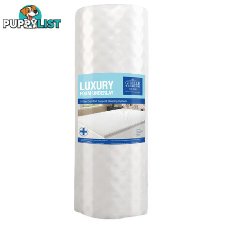 Deluxe Egg Crate Mattress Topper 5 cm Underlay Protector Single