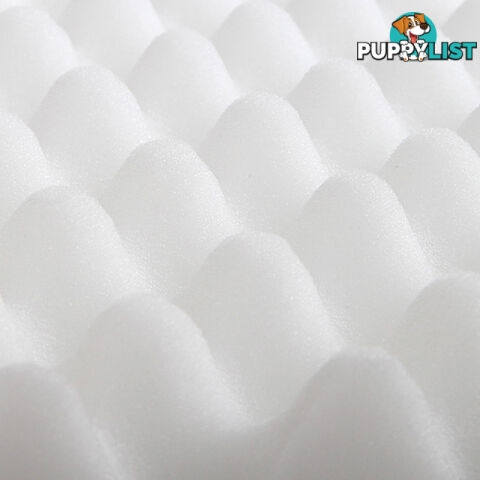 Deluxe Egg Crate Mattress Topper 5 cm Underlay Protector Single