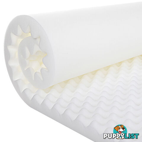 Deluxe Egg Crate Mattress Topper 5 cm Underlay Protector Single