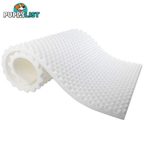 Deluxe Egg Crate Mattress Topper 5 cm Underlay Protector Single