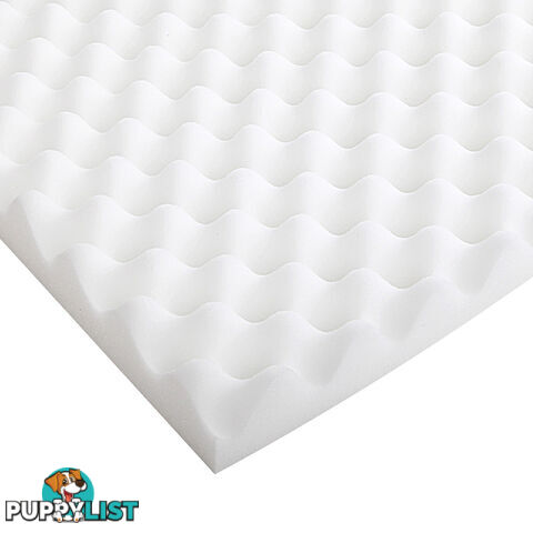 Deluxe Egg Crate Mattress Topper 5 cm Underlay Protector Single