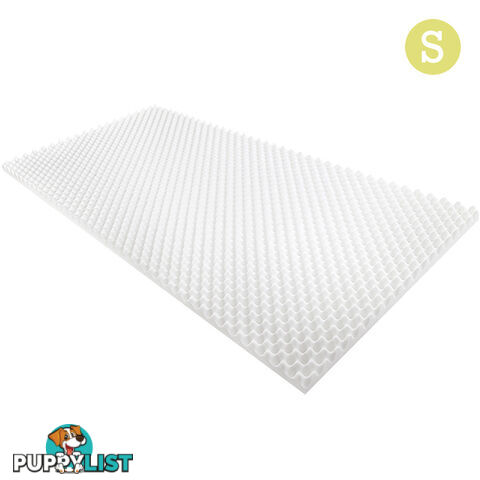 Deluxe Egg Crate Mattress Topper 5 cm Underlay Protector Single