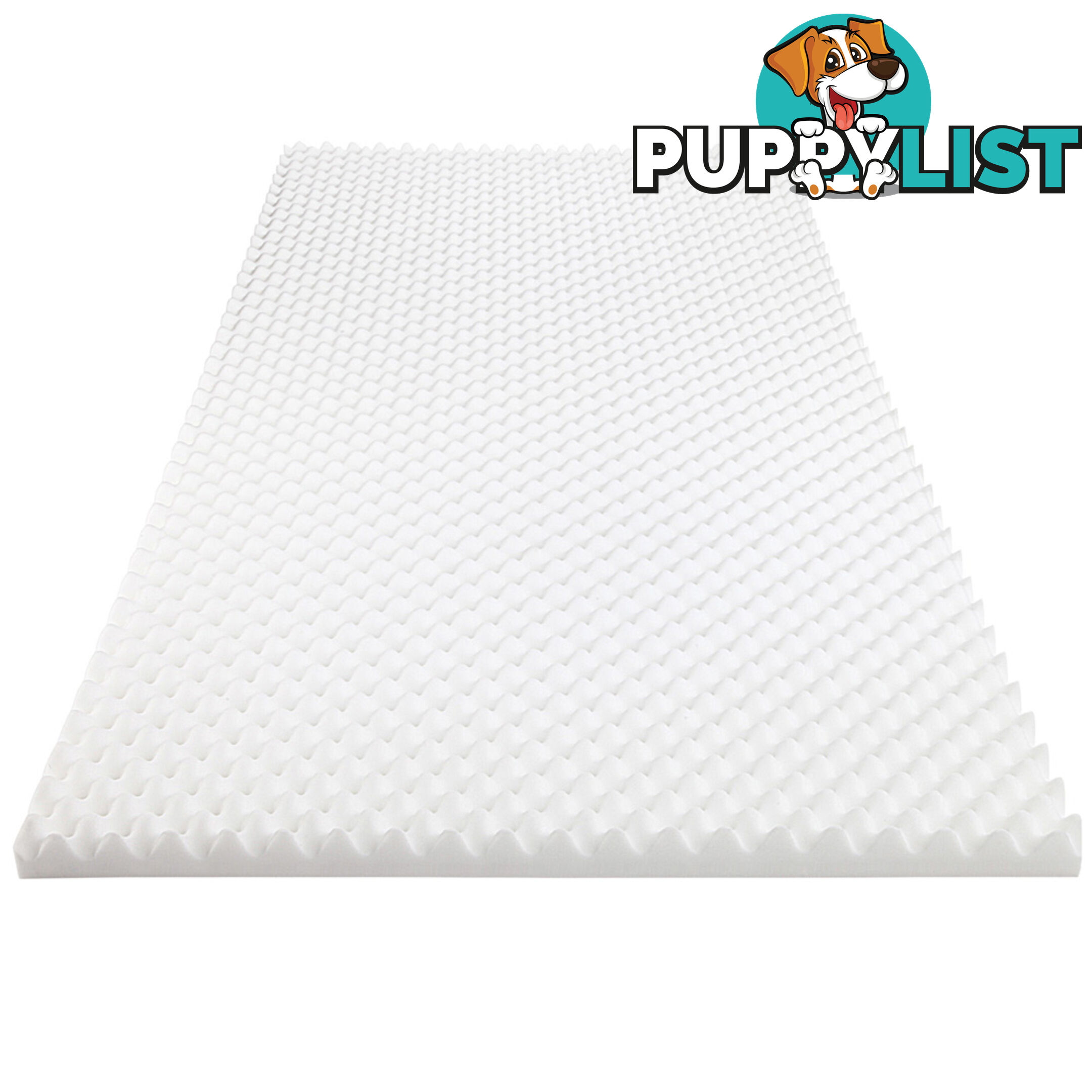 Deluxe Egg Crate Mattress Topper 5 cm Underlay Protector Single