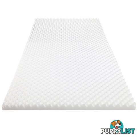 Deluxe Egg Crate Mattress Topper 5 cm Underlay Protector Single