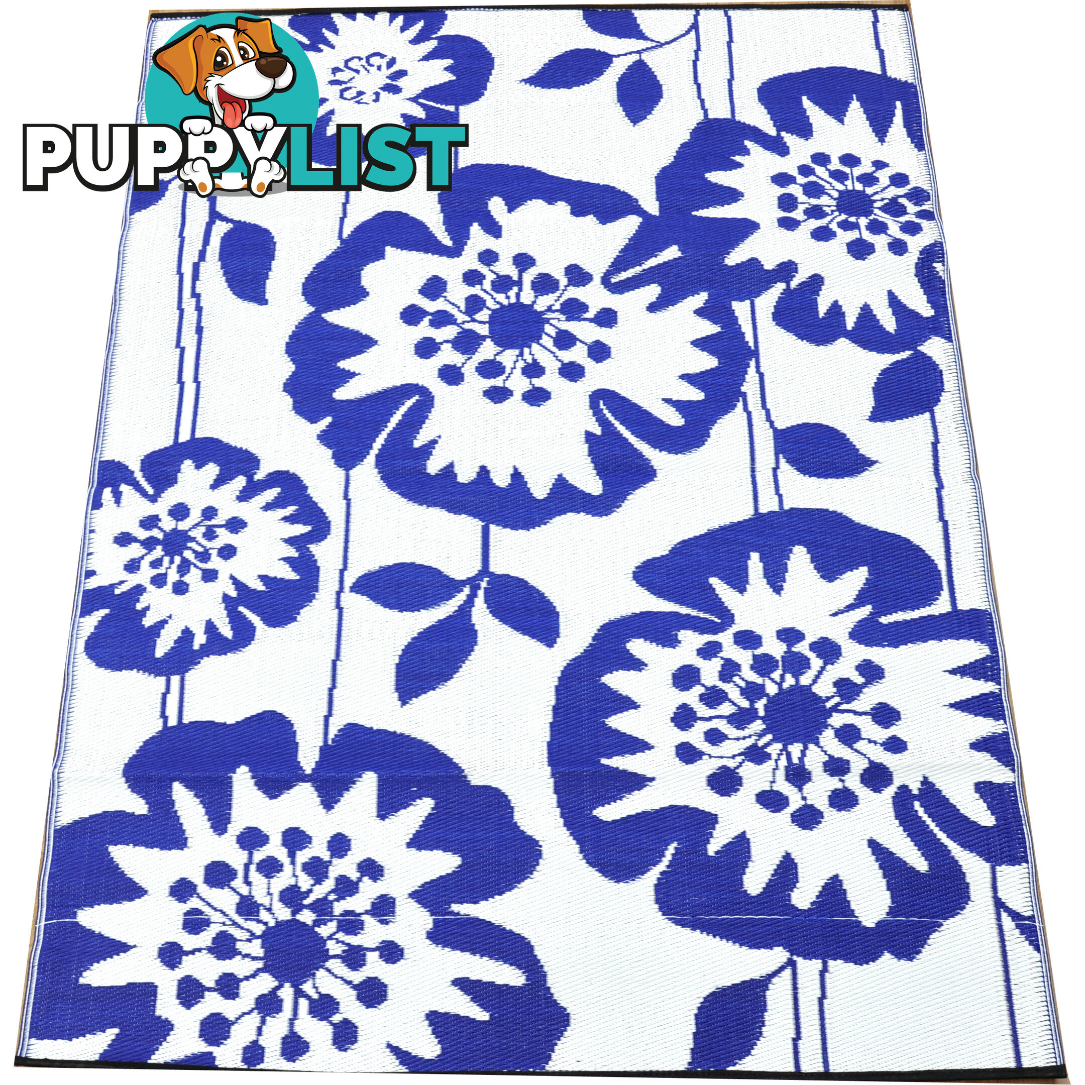 GODETIA Rug Purple & White 150x210cm