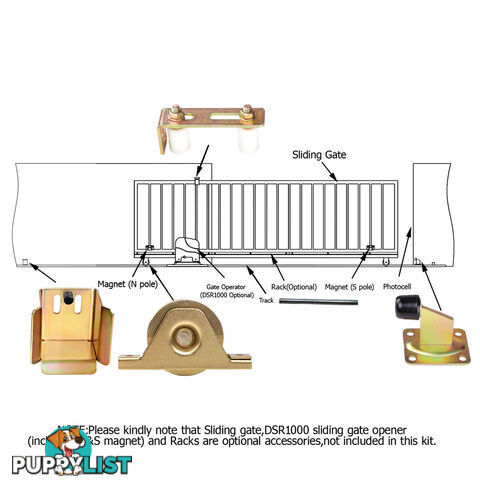 Sliding Gate Hardware Kit