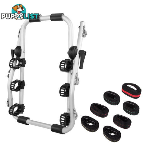 Foldable Aluminium Strap-On 3 Bicycle Bike Rack Carrier