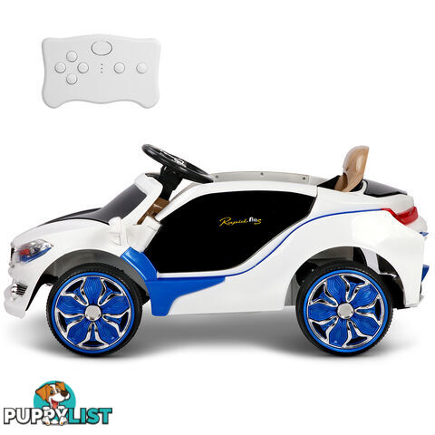 Kids Ride on Car w/ Remote Control Blue White