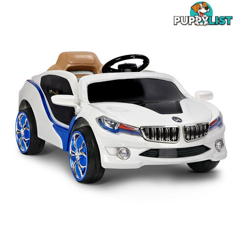 Kids Ride on Car w/ Remote Control Blue White