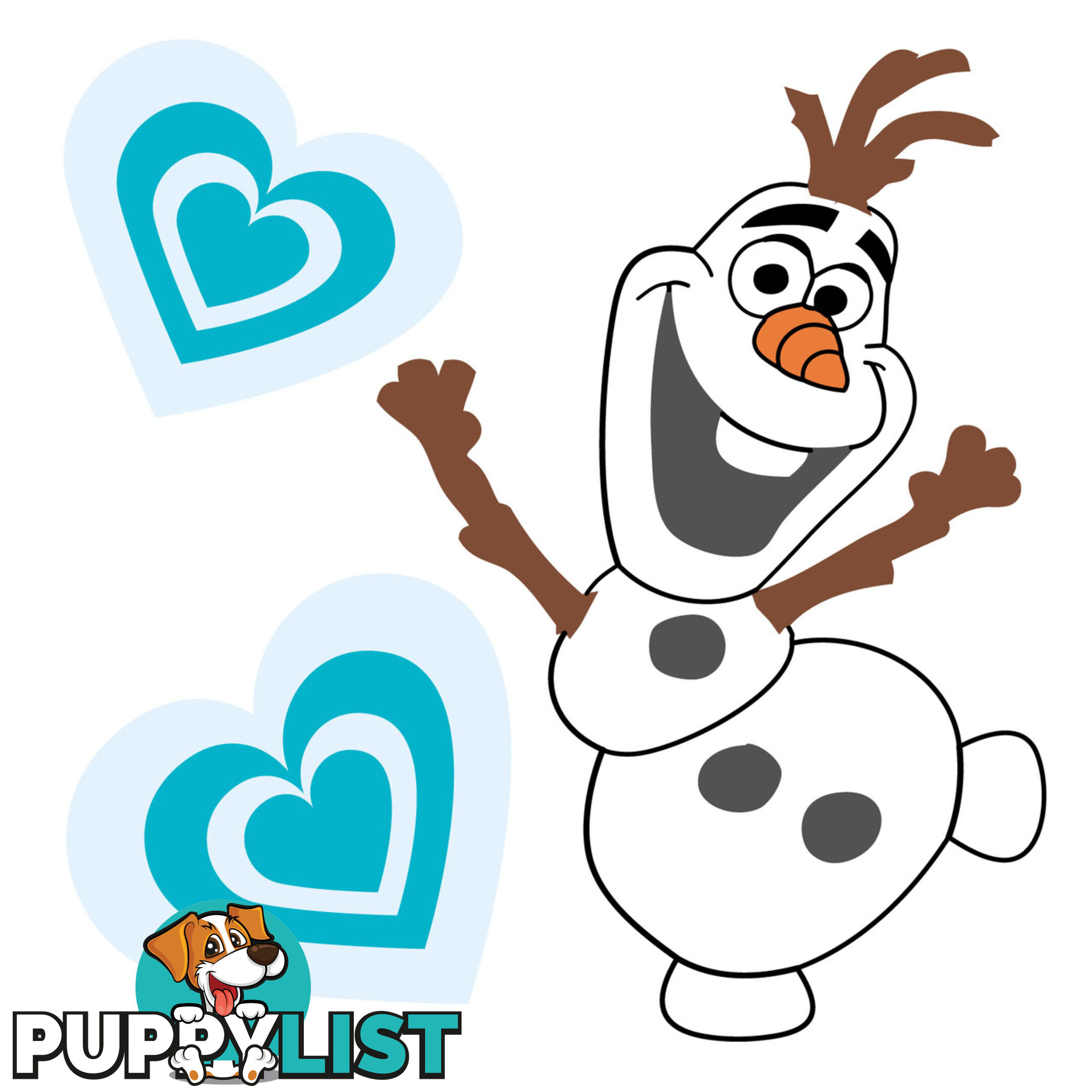 Frozen Olaf Wall Stickers - Totally Movable over and over