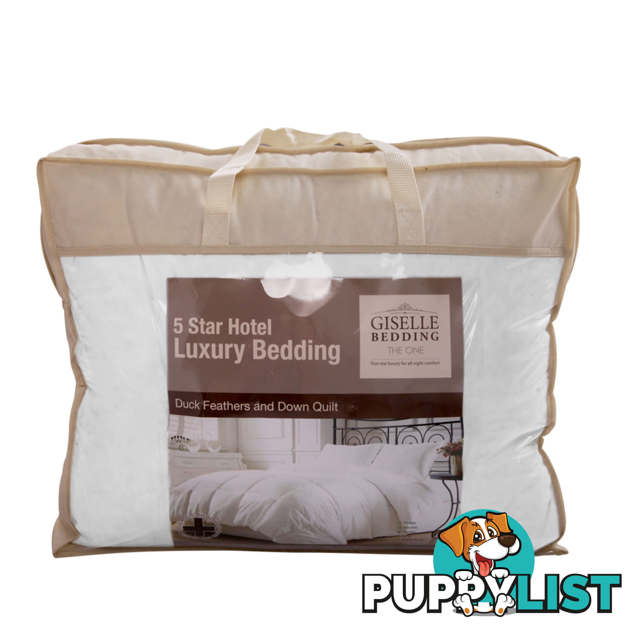 Duck Feather Down Quilt Super King White