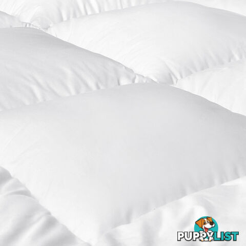 Duck Feather Down Quilt Super King White