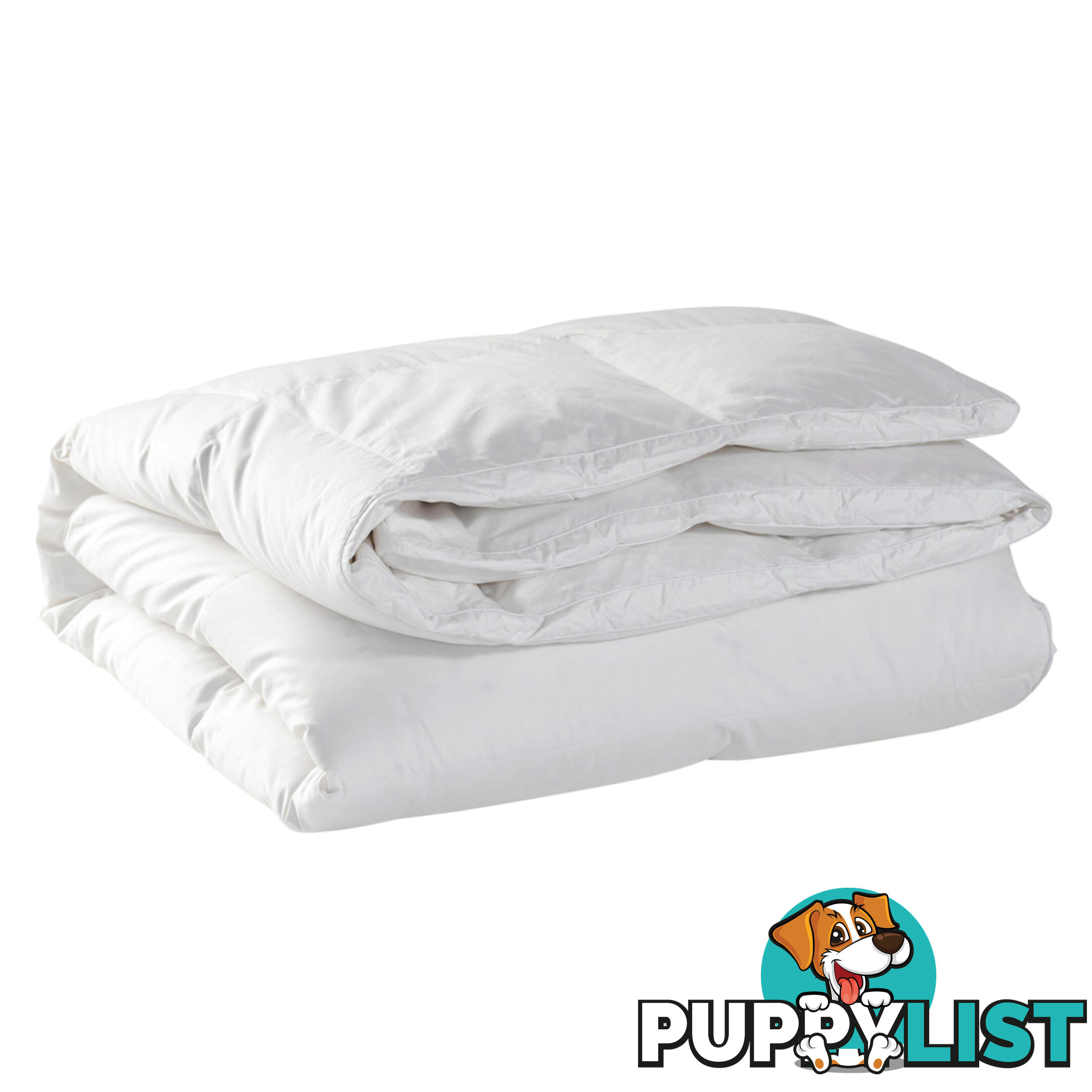 Duck Feather Down Quilt Super King White