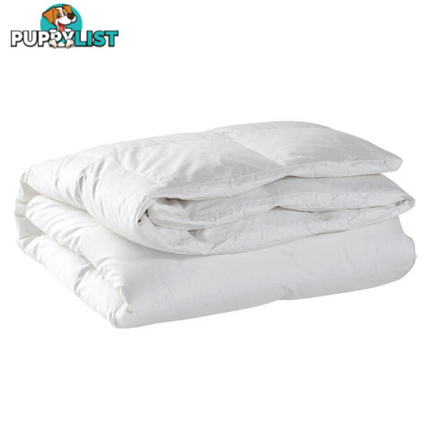 Duck Feather Down Quilt Super King White