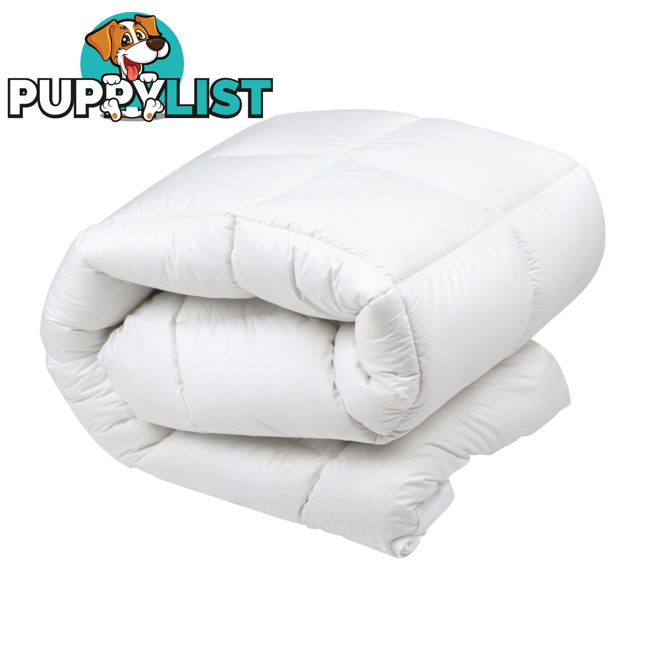 Duck Feather Down Quilt Super King White