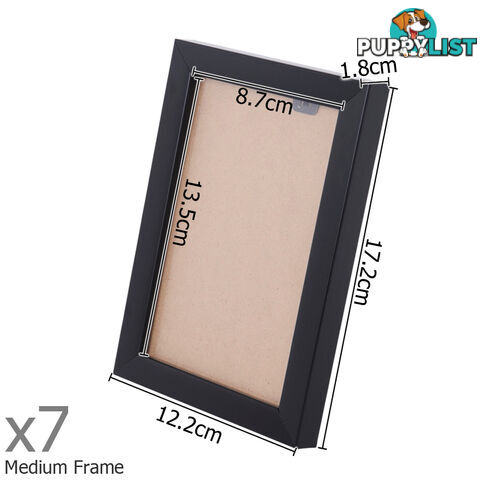 26 pcs Photo Frames Set Wall Black