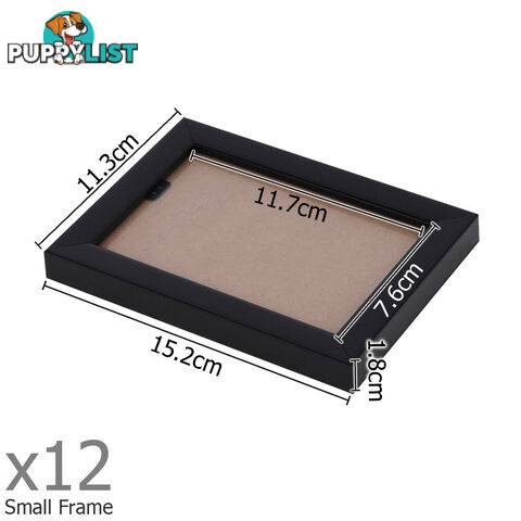 26 pcs Photo Frames Set Wall Black